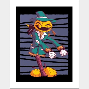 dancing scarecrow Posters and Art